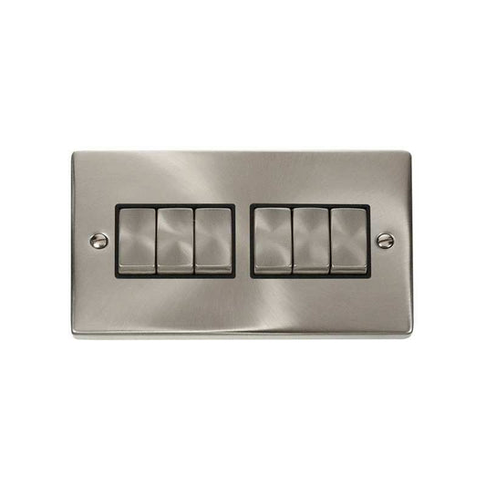CLICK VPSC416BK 6 GANG 2 WAY INGOT 10AX MG