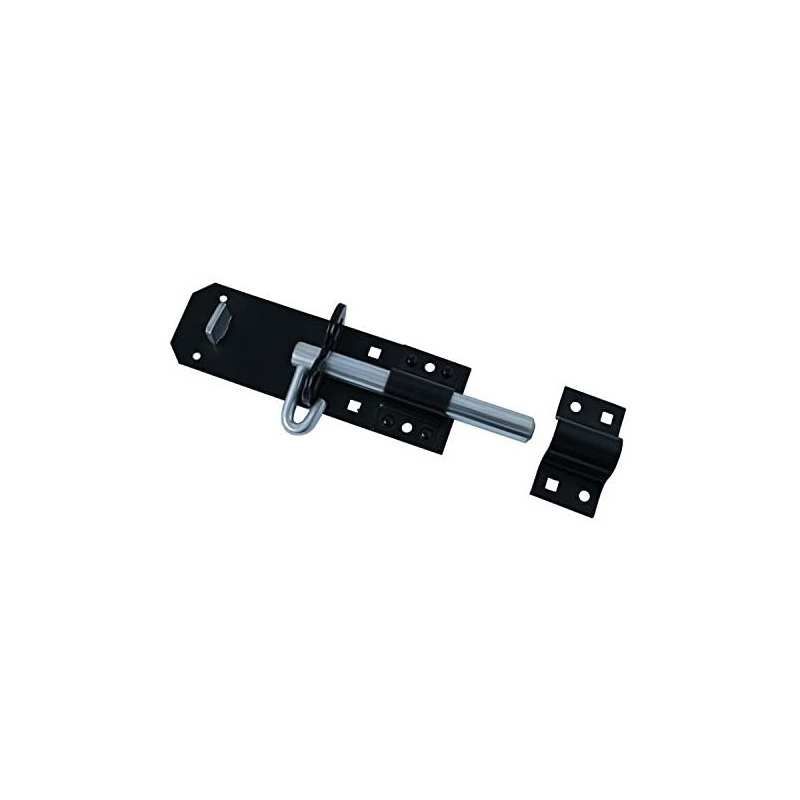 200mm 8" No.2A BLACK MEDIUM BRENTON PADBOLT PREPACKED 2A--PP0200BK