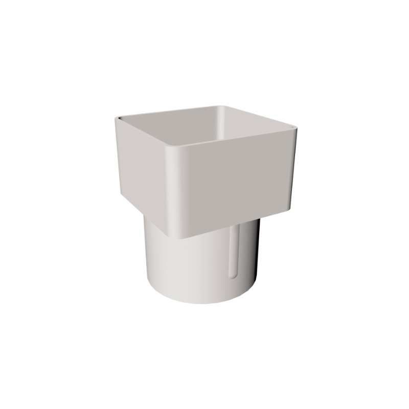 FREEFLOW SQUARE TO ROUND PIPE ADAPTOR WHITE FRS531