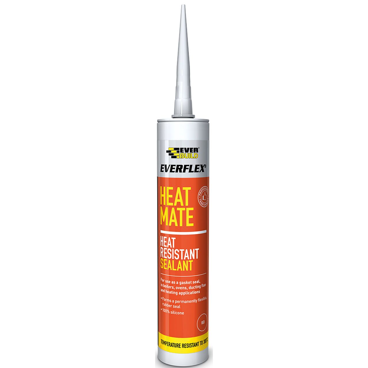 Everbuild High Temp Heat Mate Silicone 310ml Black HTSBK
