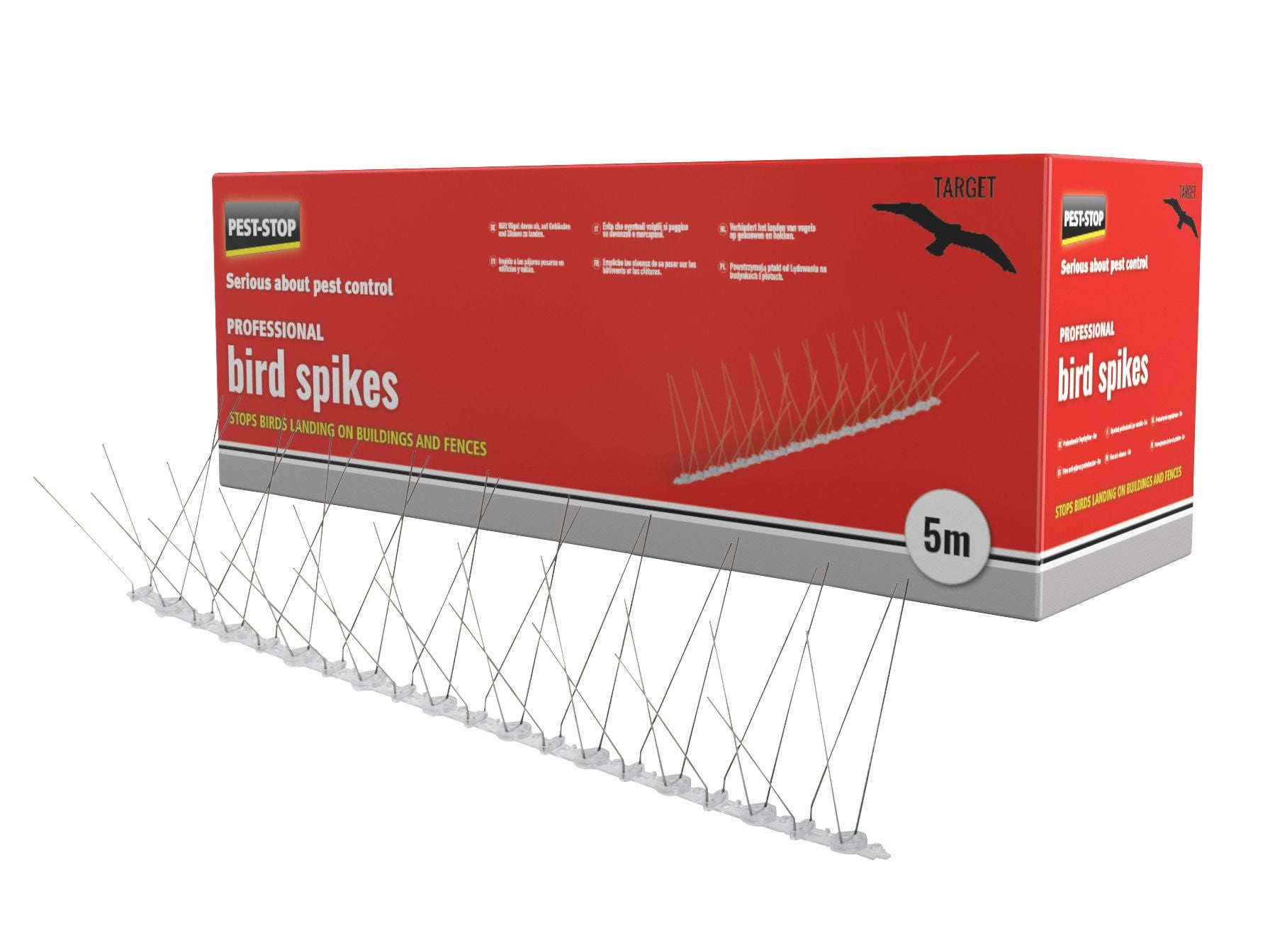 PEST-STOP PRCPSPBS10 PRO METAL STRIPS BIRD SPIKES 10 x 500mm