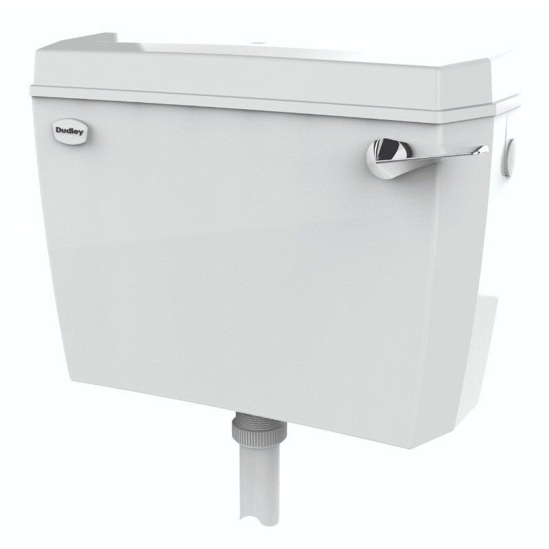 DUDLEY ACCLAIM 'S' SISO LOW LEVEL CISTERN C/W FRONT LEVER WHITE 315196