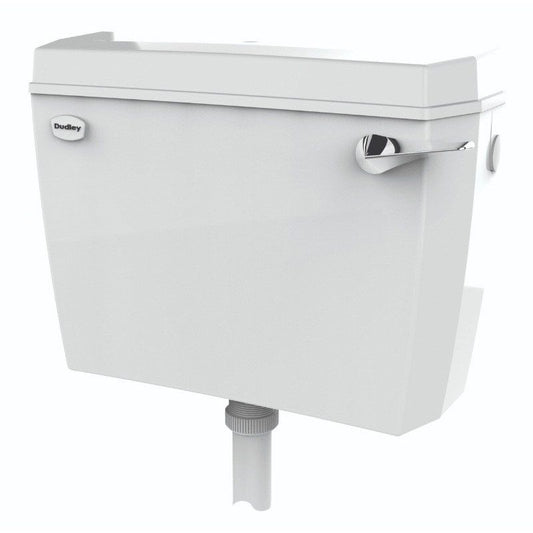 DUDLEY ACCLAIM 'S' SISO LOW LEVEL CISTERN C/W FRONT LEVER WHITE 315196