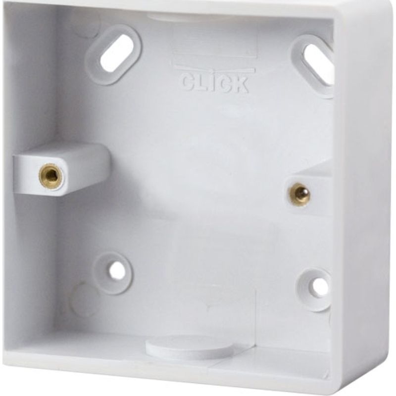 CLICK CMA240 1-GANG PVC BOX 25mm KNOCKOUT