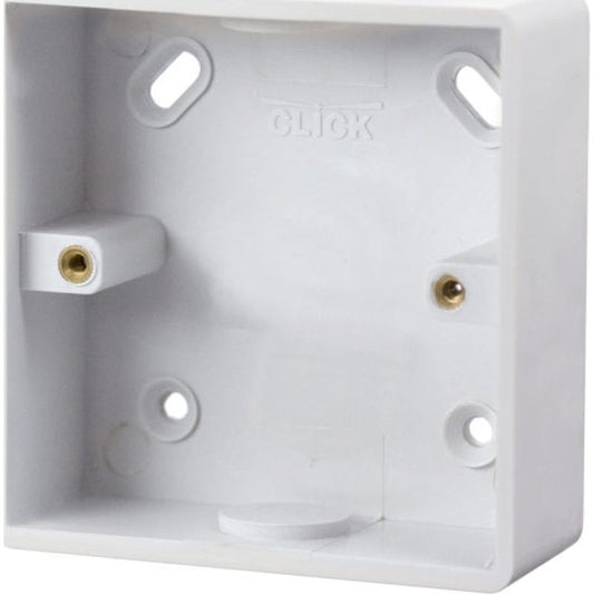 CLICK CMA240 1-GANG PVC BOX 25mm KNOCKOUT