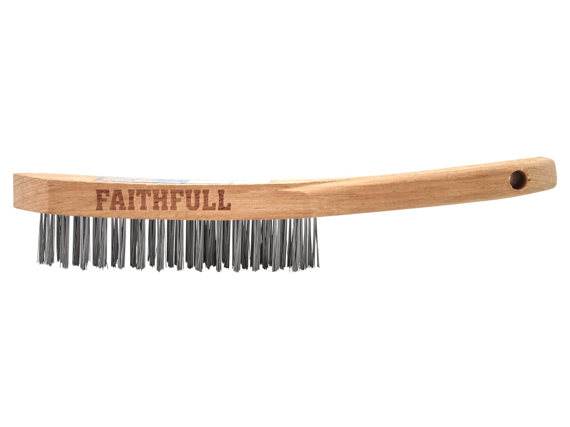 FAITHFULL FAI6804F 4 ROW HEAVY DUTY WIRE SCRATCH BRUSH