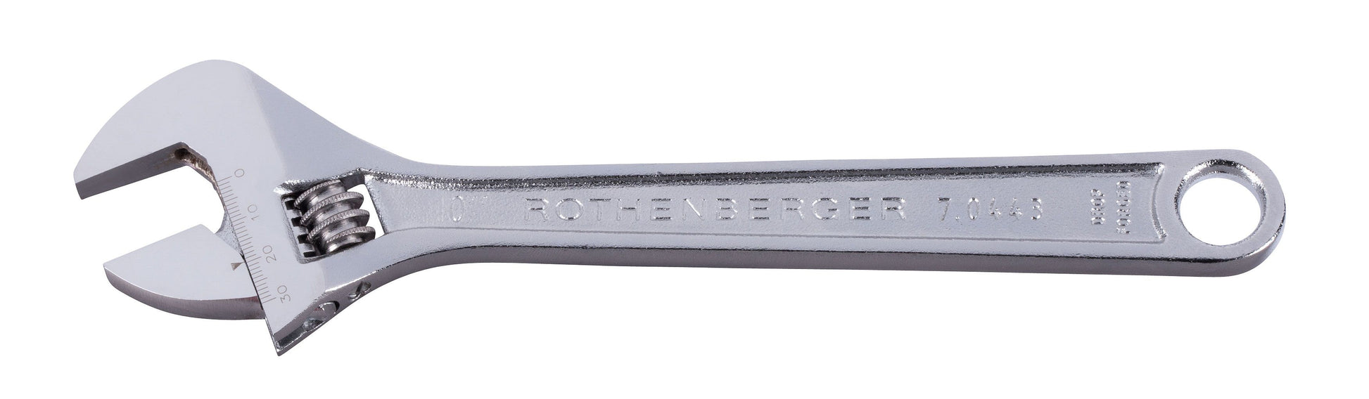 ROTHENBERGER 10 ADJUSTABLE WRENCH CHROME 70443