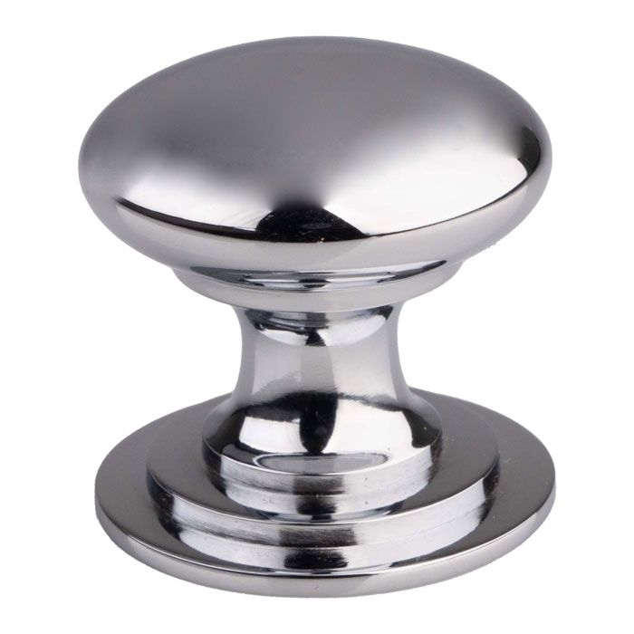 VICTORIAN CUPBOARD KNOB 32mm (PAIR) POLISHED CHROME M47BCP/RP