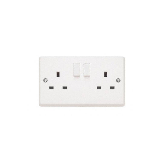 CONTACTUM 2-POLE 2-GANG SWITCHED SOCKET 13a X2356
