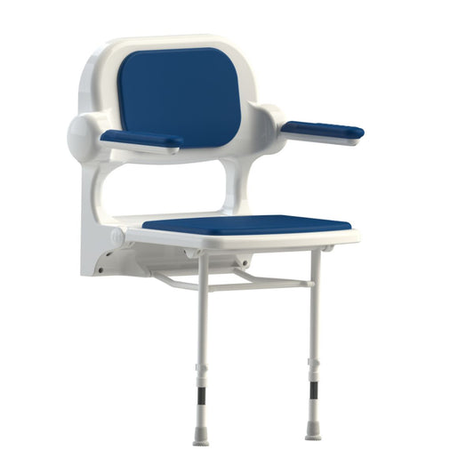 AKW 02130P 2000 SERIES WALL MOUNTED FOLD UP SEAT PADDED