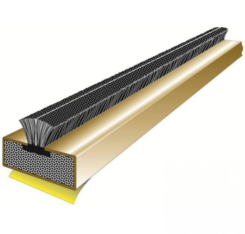 CARLISLE BRASS FIRE & SMOKE DOOR SEAL 2.1m 15 x 4mm BROWN SINGLE