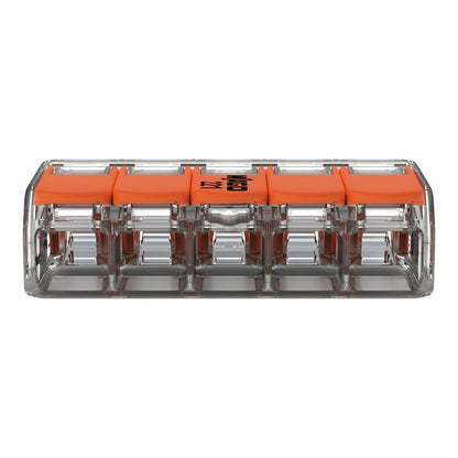 WAGO 221-415 COMPACT LEVER CONNECTOR 5WAY (BOX 25)
