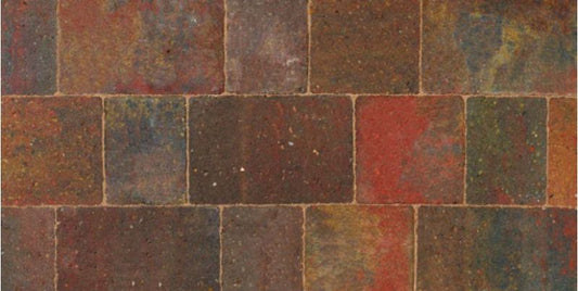 BRADSTONE WOBURN ORIGINAL 50mm BLOCK PAVING(OLD) 134 x 134 x 50mm AUTUMN 40948