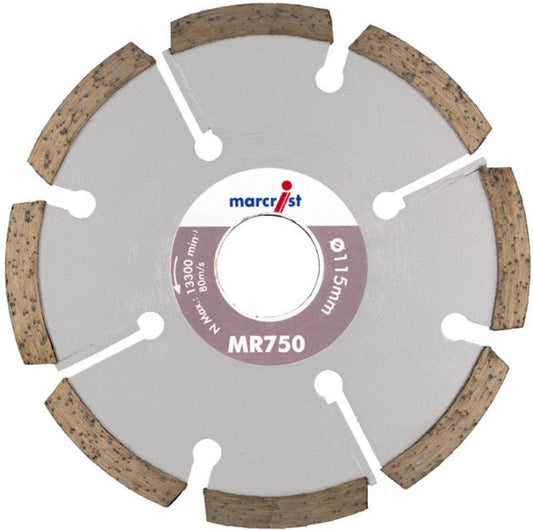 MARCRIST MR750 MORTAR RAKING DIAMOND BLADE 115 x 22 x 4mm 2170.0115.22
