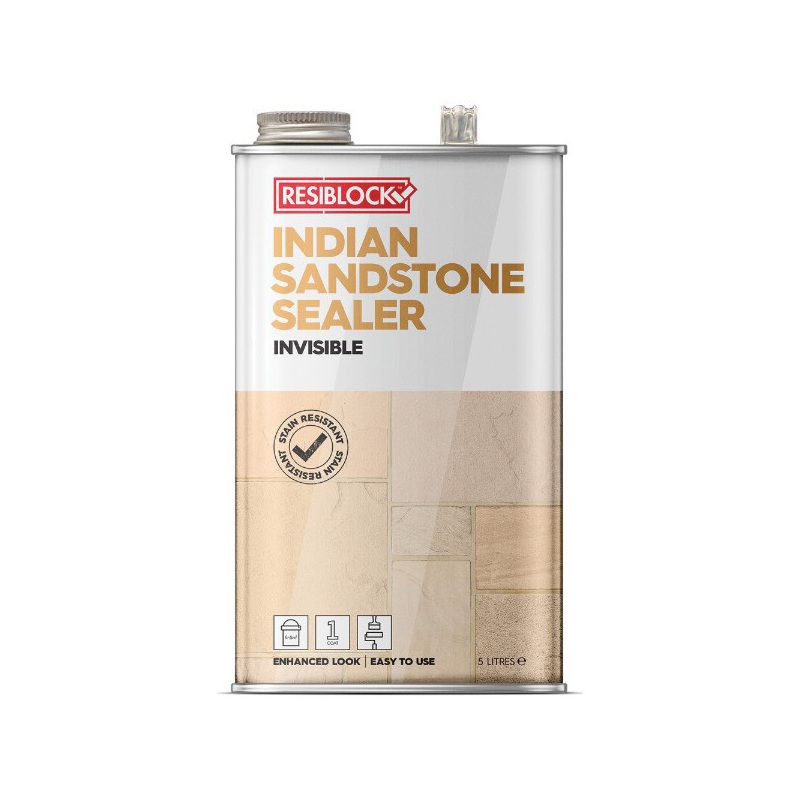 Everbuild Resiblock Indian Sandstone Sealer Invisible 5L RBINDINV5