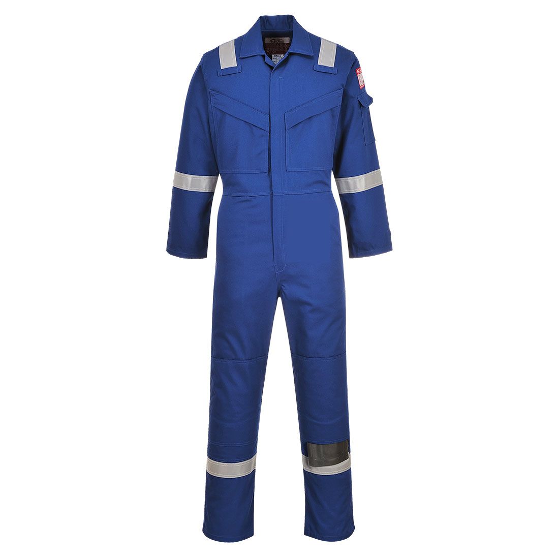 Flame Resistant Anti-Static Coverall 350g, 4XL, R, Royal Blue