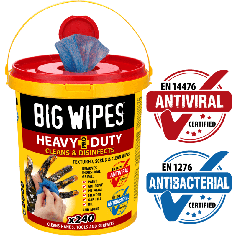 BIG WIPES HEAVY-DUTY BUCKET 240 WIPES RED TOP 3187026