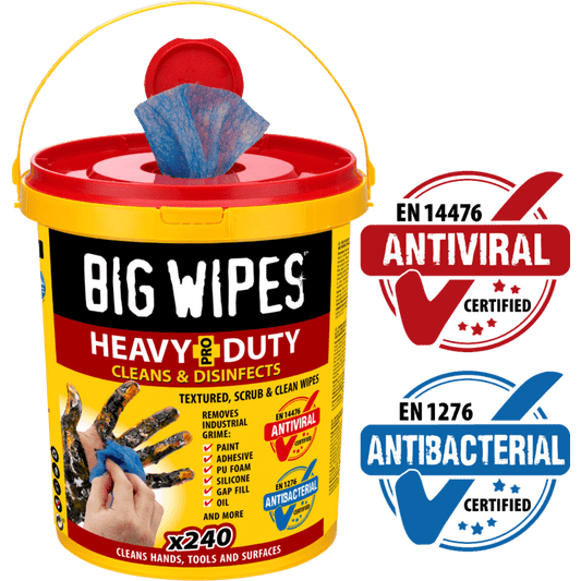 BIG WIPES HEAVY-DUTY BUCKET 240 WIPES RED TOP 3187026