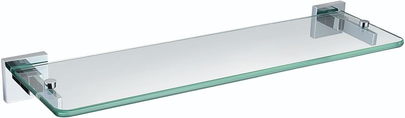 BRISTAN SQ SHELF C SQUARE GLASS SHELF CHROME