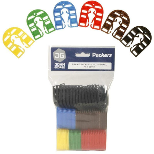 JG PACK OF 100 45 x 55mm ASSORTED FRAME PACKERS RPSFP045055