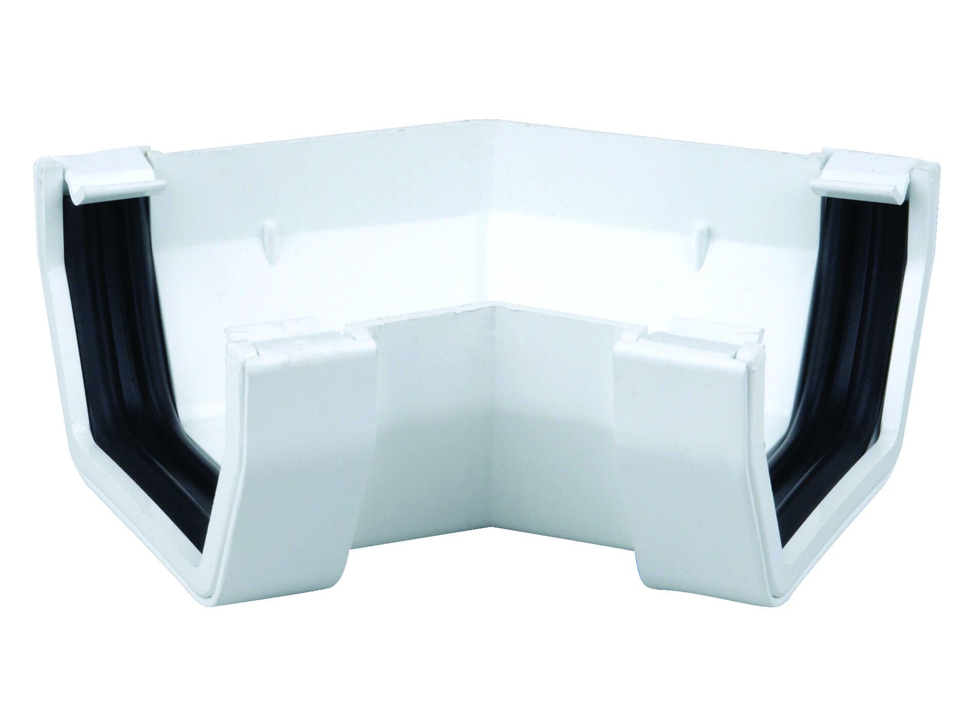 OSMASQUARELINE 4T804 PVCU GUTTER ANGLE 45deg 100mm 4T804W WHITE