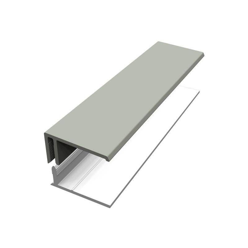 FREEFOAM 2 PART EDGE TRIM 3m LIGHT MISTY GREY FC301E3MG