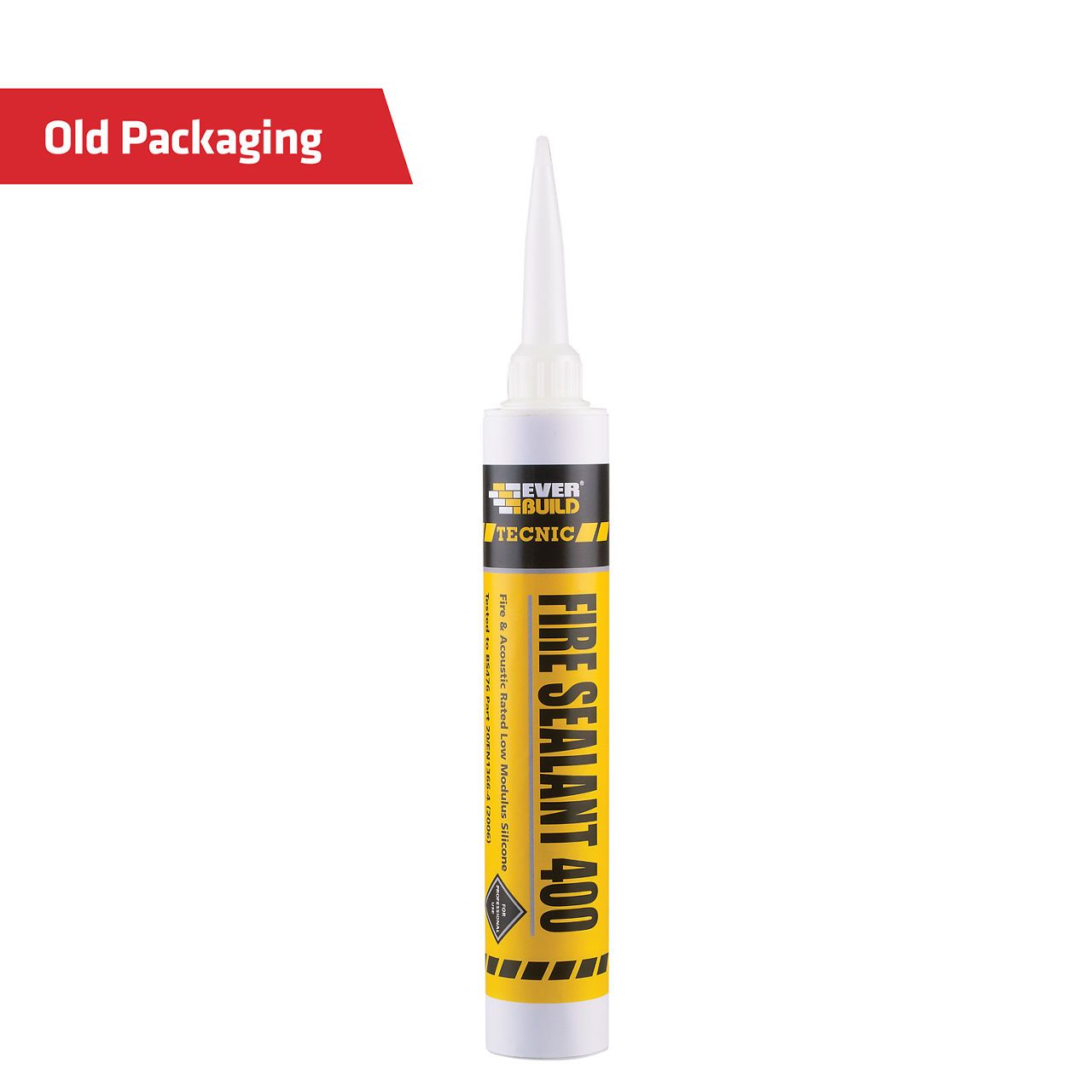 Everbuild 400 Fire Sealant Silicone 380ml White 400WE