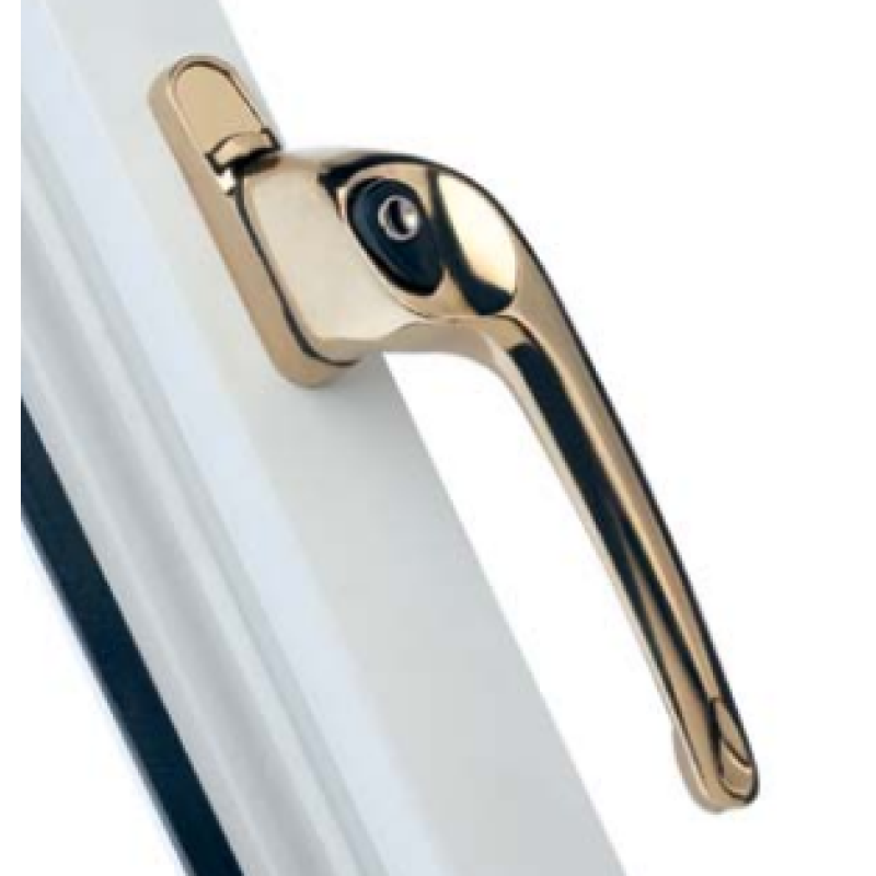 ERA MAXIM 3 WINDOW HANDLE BRASS 40mm VISI PACK 322-75-2