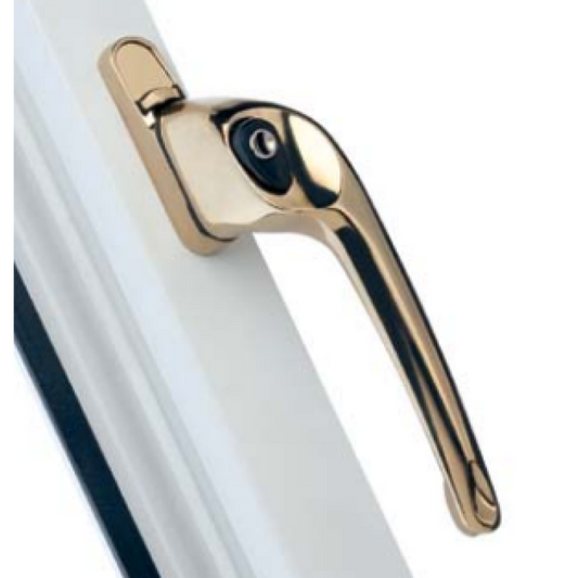 ERA MAXIM 3 WINDOW HANDLE BRASS 40mm VISI PACK 322-75-2