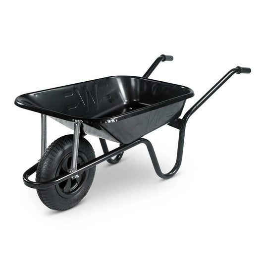 WALSALL CBP CONTRACTOR PNEUMATIC WHEEL WHEELBARROW 85l BLACK