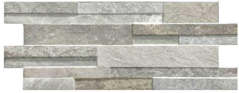 GLOBAL STONE PORCELAIN CLADDING PER TILE 400 x 160mm QUARTZ GREY KEQG1640