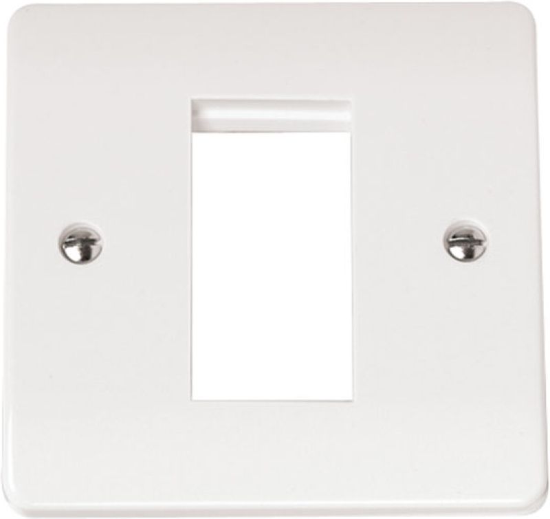 CLICK CMA310 SINGLE PLATE 1-GANG MEDIA APERTURE