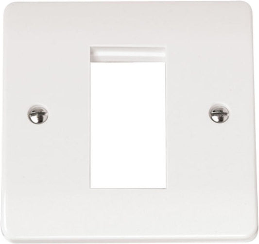 CLICK CMA310 SINGLE PLATE 1-GANG MEDIA APERTURE