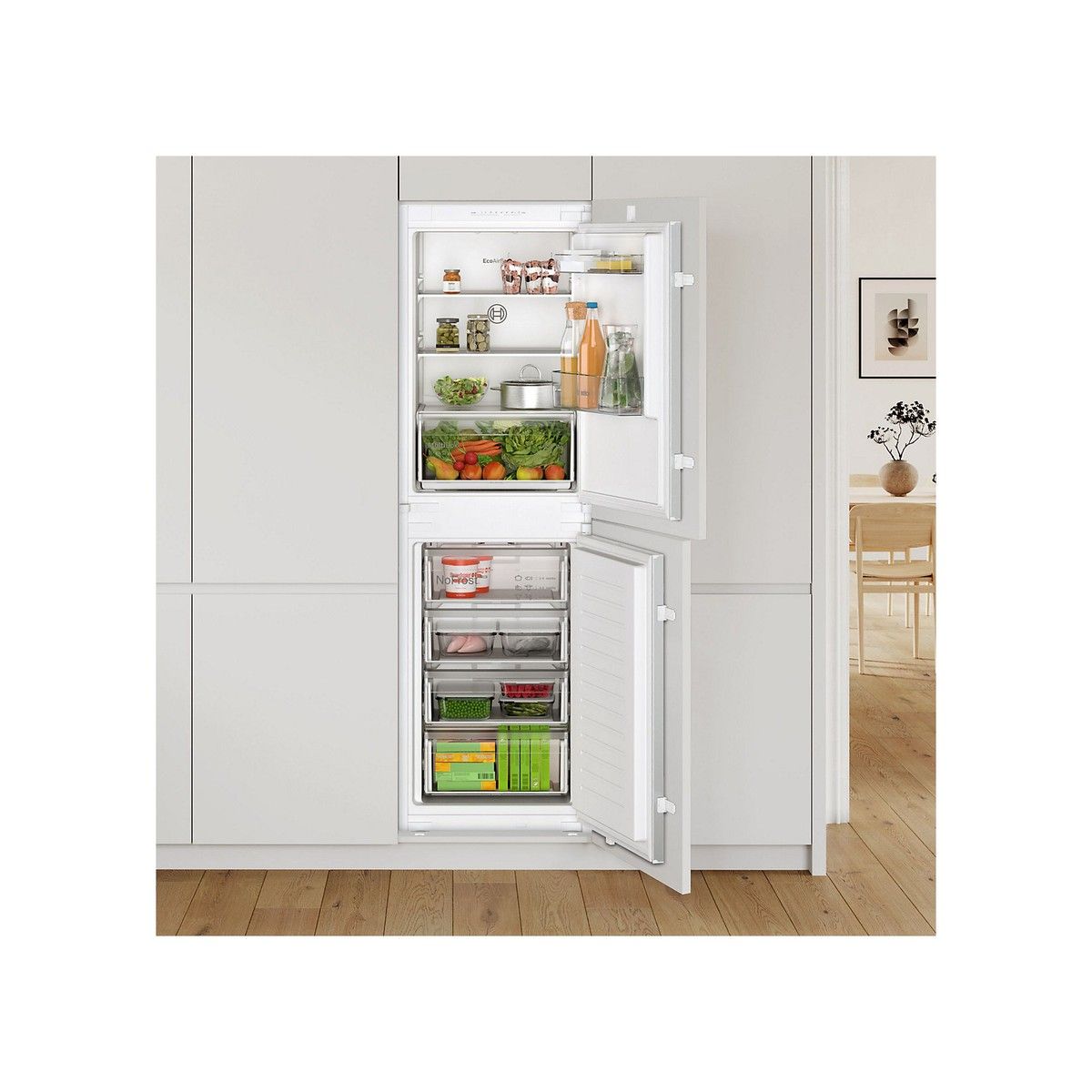 BOSCH KIN85NSE0G SERIES 2 NO FROST BOTTOM FREEZER 1770 x 540mm