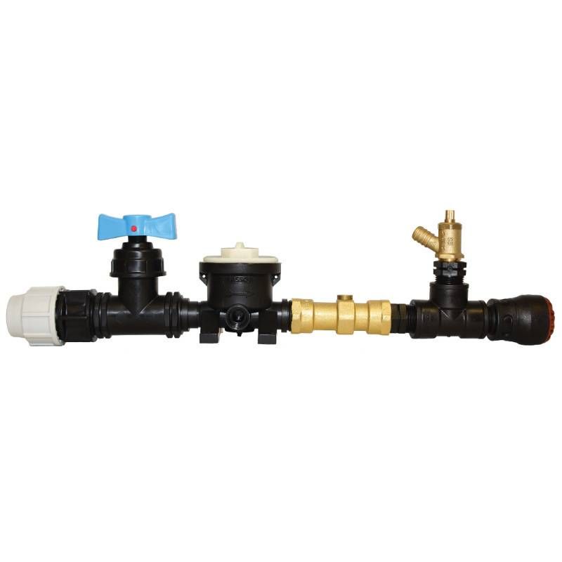 PLASSON METRE MOUNT 25 x 22mm C/W DRAIN PLUS CHECK PM3535001
