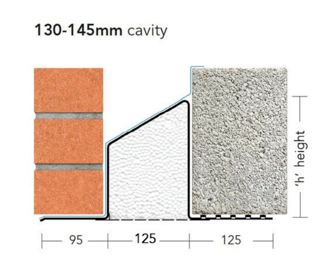 KEYSTONE STEEL LINTEL HEAVY DUTY HD/K-130 WIL 2550mm KH13WIL255