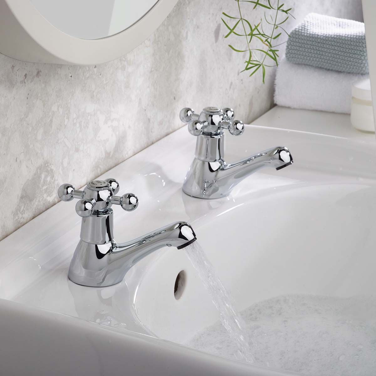 BRISTAN R 1/2 C REGENCY BASIN TAPS 1/2" CHROME