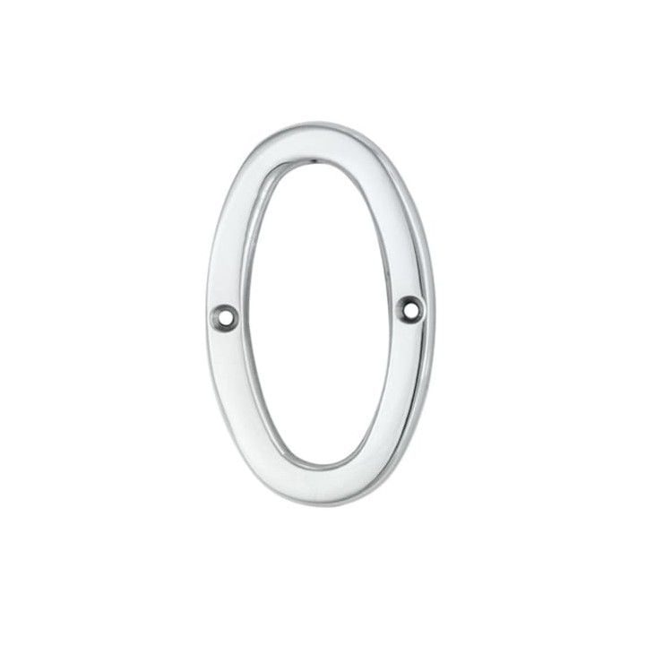 CARLISLE BRASS NUMERAL FACE FIX NO.0 76mm CP N0CP