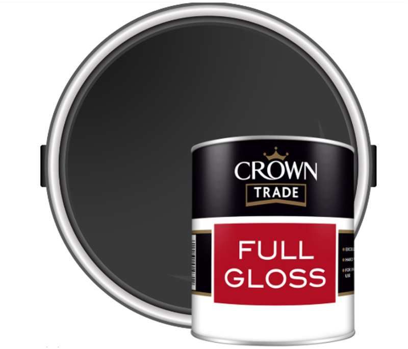CROWN TRADE GLOSS 1l BLACK 5026959