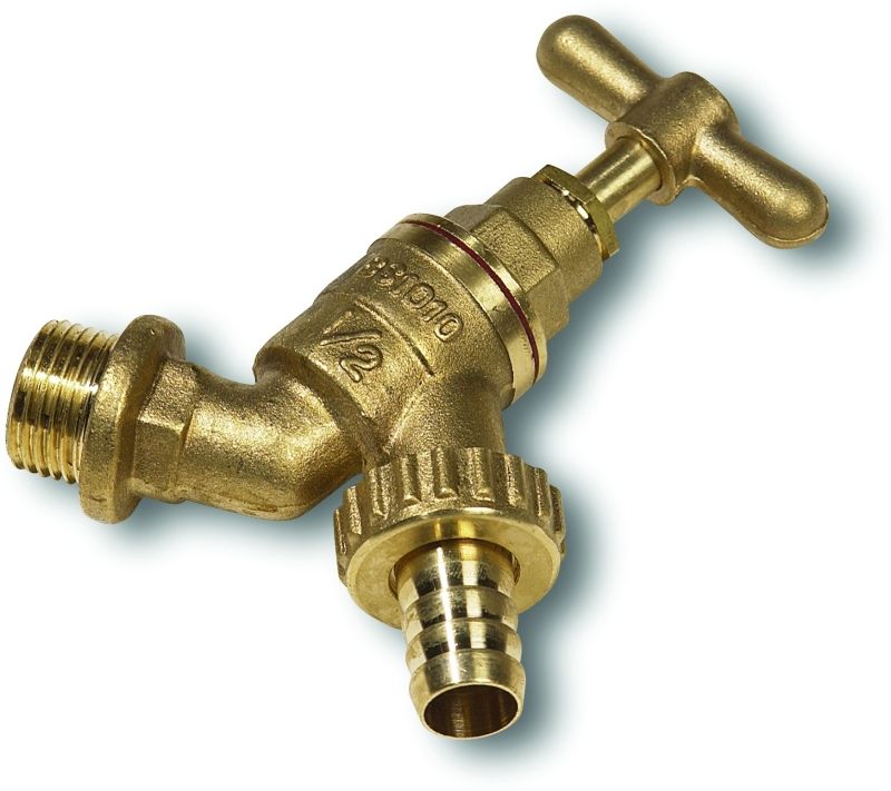 EMBRASS EP TRADE HOSE UNION BIB TAP BRASS 1/2" 301308
