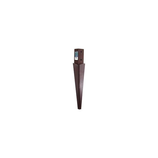 PERRY POST SPIKE 100 x 100 x 750mm BROWN 47020100BR