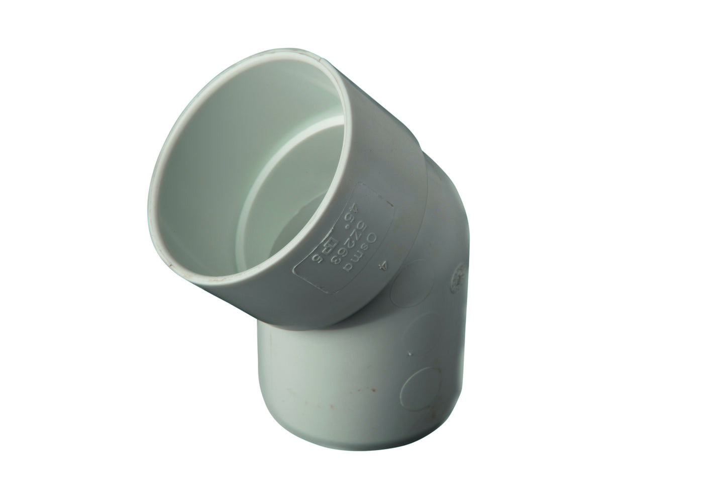 OSMASOIL SPIGOT BEND 45deg x 40mm 5Z263W WHITE