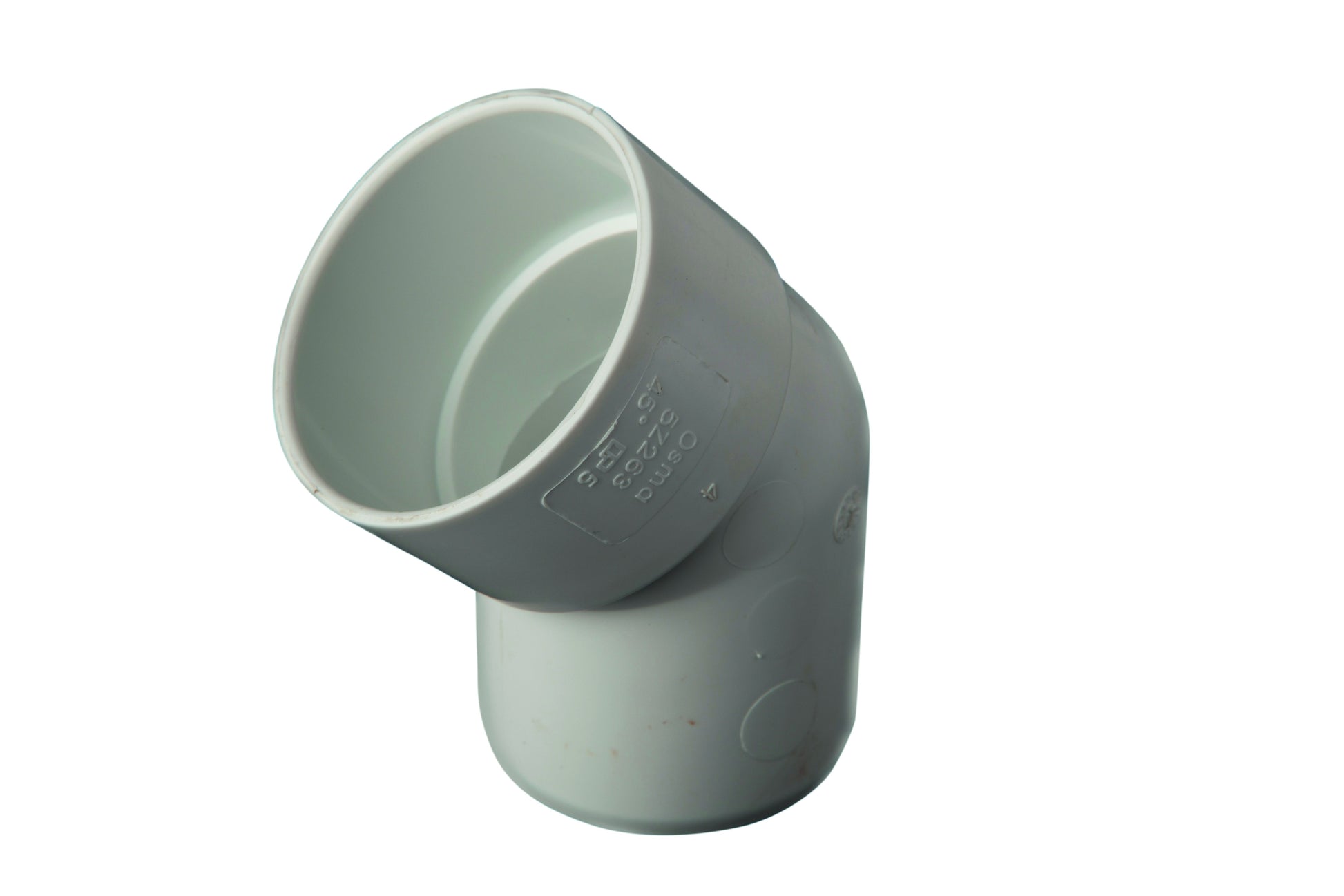 OSMASOIL SPIGOT BEND 45deg x 40mm 5Z263W WHITE