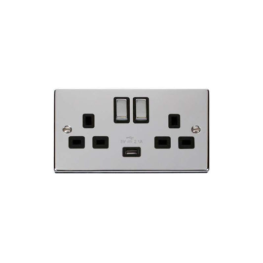 CLICK VPCH570BK 2G SWITCHED SOCKET WITH USB