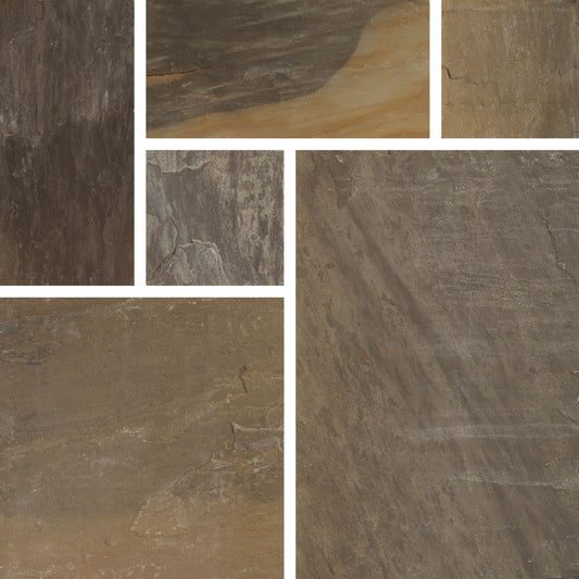 PAVESTONE NATURAL STONE (19.5m2 PACK) OLD BLACK CALIBRATED 01111111