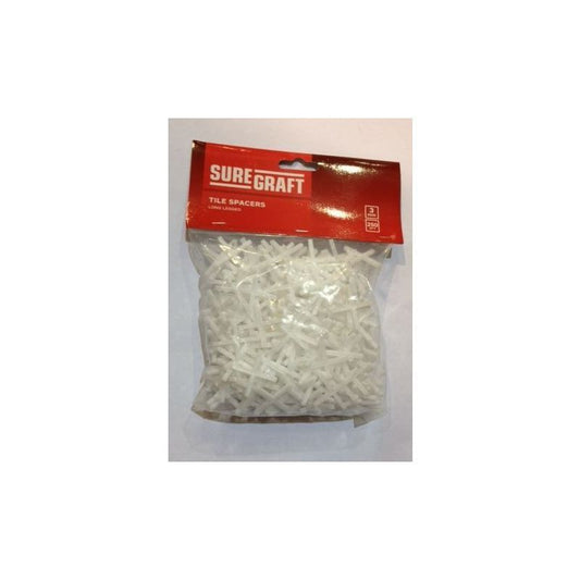 SUREGRAFT 2MM LONG LEG TILE SPACERS PACK250 803-1001