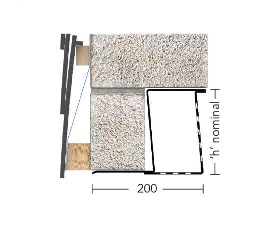 KEYSTONE STEEL BOX LINTEL BOX/K-200 1200 x 150mm HIGH KBX212