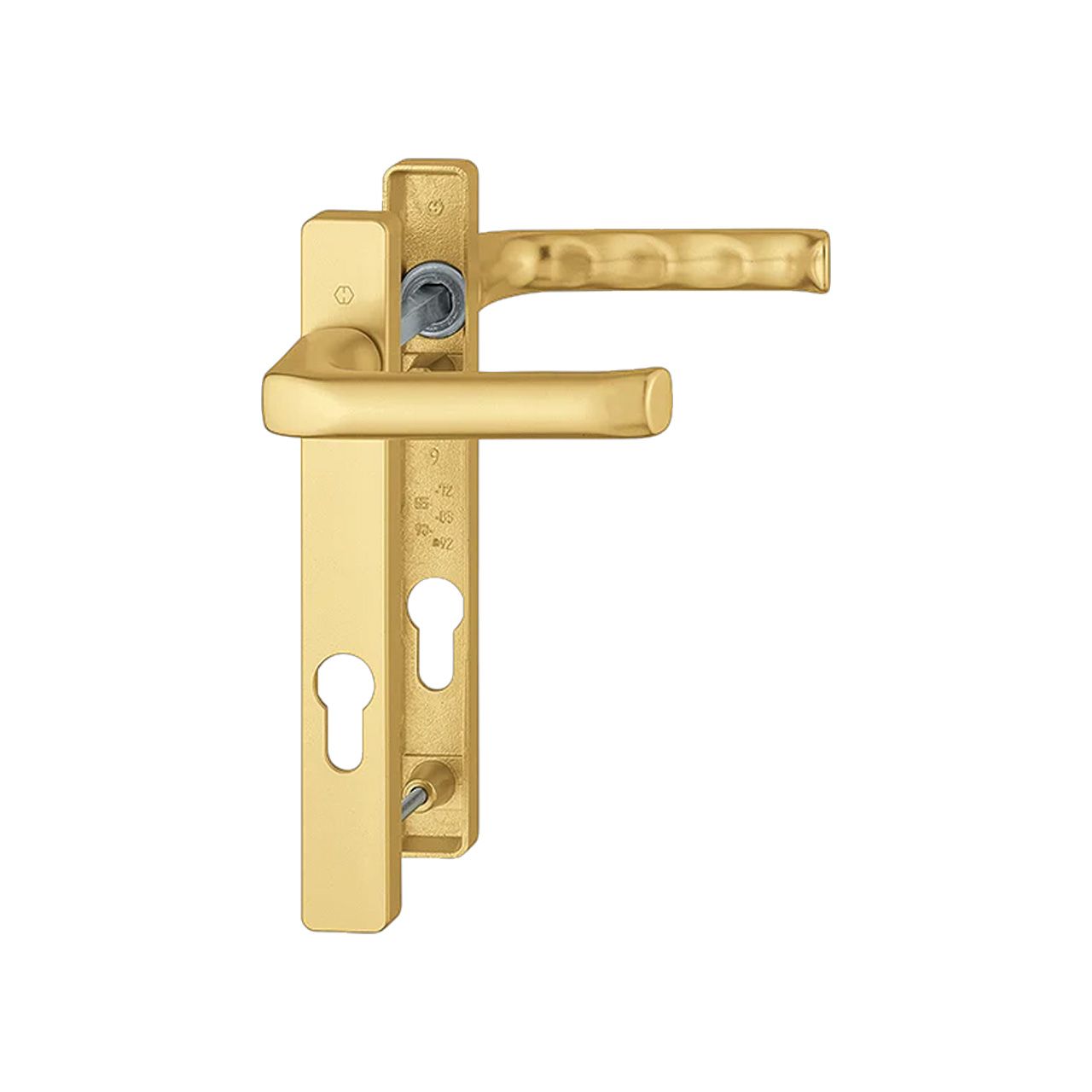 ALDRIDGE UPVC DOOR HANDL PZ92 GOLD L13079