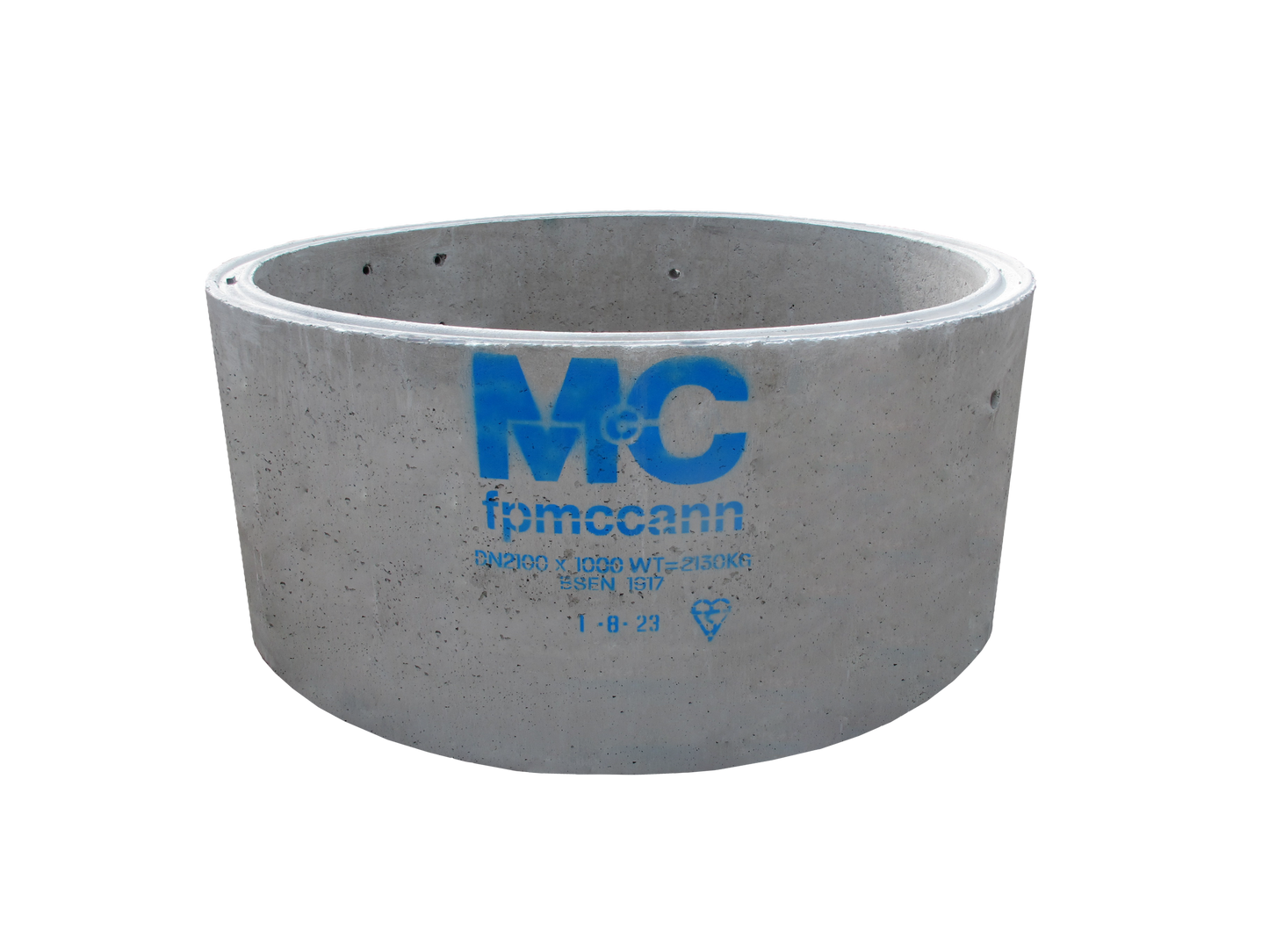 F P MCCANN 2100 x 1000mm CONCRETE RING C/W STEP RUNGS 2835