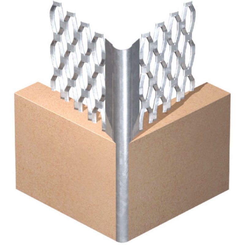 EXPAMET STANDARD ANGLE BEAD FLANGE GALVANISED 3m x 53mm 550A3000